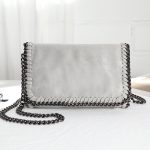 Wholesale Women Fashion Simple Solid Color Woven Chain Crossbody Bag - Image 8