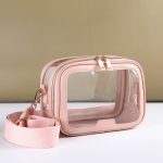 Wholesale Women Fashion Casual Solid Color Transparent Crossbody Bag