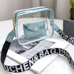 Wholesale Women Fashion Casual Solid Color Transparent Crossbody Bag - Image 8
