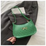 Women Fashion Solid Color Printed Bowknot Crossbody Bag - Image 8