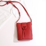 Women Soft Leather Solid Color Crossbody Mobile Phone Bag - Image 9