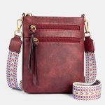 Women Multi-Zipper Pocket Vertical Crossbody Bag - Image 6