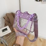 Women Fashion Transparent Clear Chain Bag PVC Bag - Image 13