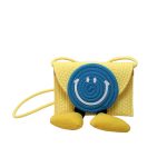 Wholesale Summer Smiley Creative Straw Bag Crossbody Bag - Image 8