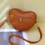 Wholesale Women Fashion Solid Color Embroidered Love Crossbody Bag