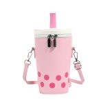 Wholesale Women Simple Creative Milk Tea Style Zipper Crossbody Bag - Image 9