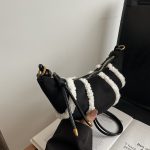 Wholesale Vintage Patchwork Mini Horn Crossbody Bag - Image 9