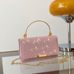 Summer Women Fashion Thin Flash Flap Square Chain Crossbody Bag - Image 9