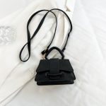 Wholesale Women Fashion Solid Color Mini Litchi Pattern Crossbody Bag - Image 8