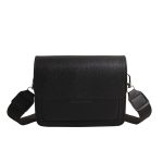 Wholesale Women Fashion Casual Solid Color Wide Strap Square Crossbody Bag - Image 8