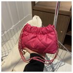 Wholesale Women Fashion Casual Solid Color Chain Crossbody Bag - Image 9