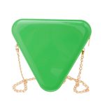 Women Fashion Creative PVC Triangle Chain Mini Crossbody Jelly Bag - Image 8