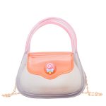 Wholesale Women Fashion Creative Macaron Transparent Chain Mini Crossbody Jelly Bag - Image 9