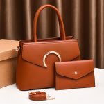 Wholesale Women Casual Simple Solid Color Large Capacity Handbag Set - Image 5