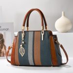Wholesale Women Fashion Casual Simple Color Block Handbag - Image 6