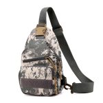 Men Camouflage Chest Bag Outdoor Waterproof Oxford Mountaineering Shoulder Bag - Image 4