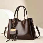 Women Fashion Casual Solid Color Pendant Handbag - Image 2