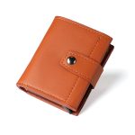 Men Fashion Casual Solid Color Three-Fold Automatic Pumple Card Multi-Card Wallet - Image 8
