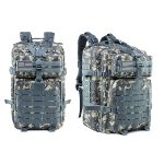 Men Outdoor Commuter Camouflage Pattern Buckle Zipper Design Large Capacity Oxford Cloth Backpack - Image 8