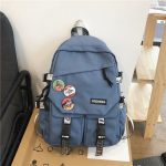 Wholesale Neutral Casual Design Solid Color Canvas Large Capacity Backpack - Image 8