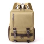 Wholesale Men Fashion Casual Commuter Canvas Backpacks Bag - Image 6