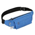 Wholesale Men Casual Sports Commuter Solid Color Waist Chest Bag - Image 9