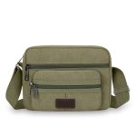 Wholesale Men Fashion Casual Commuter Canvas Crossbody Bag - Image 9