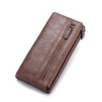 Wholesale Men Casual Zipper Solid Color Purse - Image 7