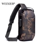 Wholesale Men Fashion Casual Oxford Password Zip Lock Chest Bag - Image 16