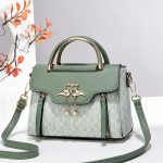 Wholesale Women Fashion Letter Printed Metal Buckle Zipper Handbag - Image 5