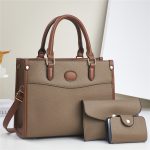 Wholesale Women Fashion Casual Bag Large-Capacity Handbag Three-Piece Set - Image 6