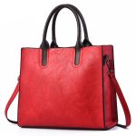 Women Fashion Casual Solid Color Large Capacity Handbag - Image 8