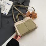 Women Fashion Casual Large Capacity Plush Handbag - Image 7