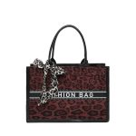 Wholesale Women Fashion Simple Leopard Large Capacity Scarf Handbag - Image 8