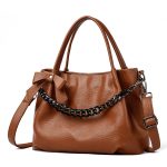 Wholesale Autumn And Winter Women Casual Solid Color Large Capacity Chain Handbag - Image 8