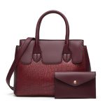 Wholesale Women Fashion Casual Solid Color Bag Stone Pattern Two-Piece Set Handbag - Image 6