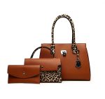 Wholesale Women Fashion Casual Leopard Print 3-Piece Set Handbags - Image 8