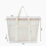 Wholesale Women Fashion Casual Mesh Hollow Large Capacity Beach Bag - Image 2