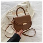 Wholesale Women Fashion Simple Elegant Solid Color Shoulder Bag