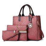 Wholesale Women Fashion Retro Large Capacity Chain Handbag Three-Piece Set - Image 9