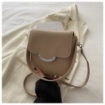 Wholesale Women Fashion Versatile Square Solid Color Saddle Shoulder Bag - Image 8