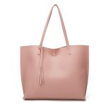 Wholesale Women Simple Solid Color Tassel Bag - Image 9