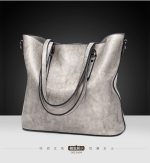 Wholesale Women Vintage Style Oil Wax Tote PU Handbag - Image 6