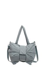 Wholesale Women Fashion Elegant Solid Color Bowknot Nylon Cloth Shoulder Bag - Image 9