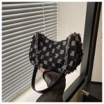 Wholesale Women Fashion Casual Gradient Star Chain Small Square Denim Shoulder Bag - Image 8
