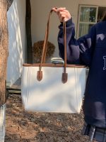 Women Fashion Retro Solid Color Large Capacity Tote Bag - Image 9