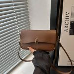 Women Fashion Casual Solid Color Baguette Shoulder Bag - Image 8