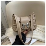 Women Fashion Casual Solid Color Bowknot Shoulder Bag - Image 8