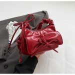 Wholesale Women Fashion Casual Solid Color Small Square Portable Soft Leather Shoulder Bag - Image 9