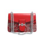 Women Fashion Printed Chain Small Square Shoulder Bag - Image 8
